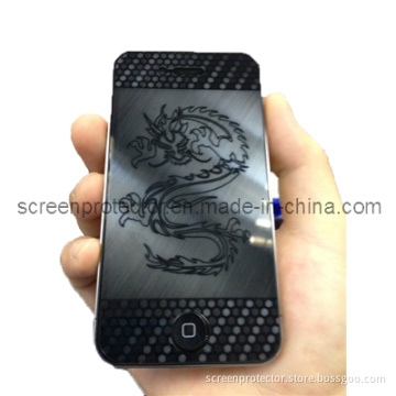 3D Dragon Design Screen Protector for iPhone 4 Front and Back